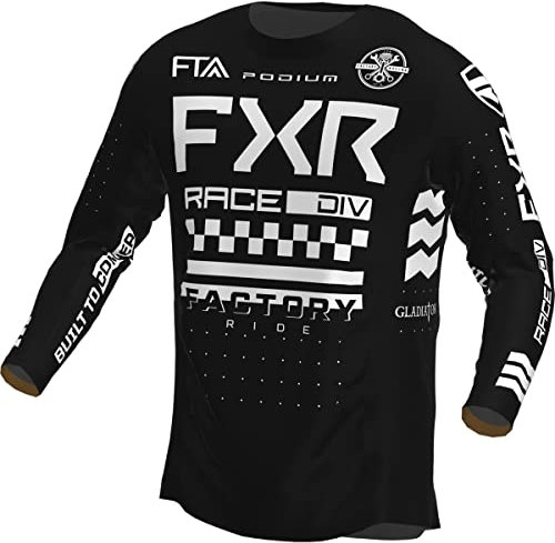 FXR Kids MX Jersey Podium Schwarz Gr. M