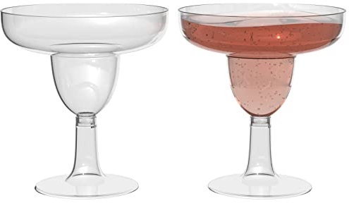 Molycular 60 Pack Plastic Champagne Flutes, 5 Oz Plastic Cocktail Glasses, Champagne Coupe Glasses, Disposable Cups - Perfect for Party, Wedding, Birthday,Martini, Margarita, Dessert