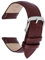 TIESOME Uhrenarmband, Vintage Leder uhrenarmbänder mit Edelstahl Schnalle Ersatzarmband Quick Release Ersatzarmbänder für Herren Damen 18MM Braun