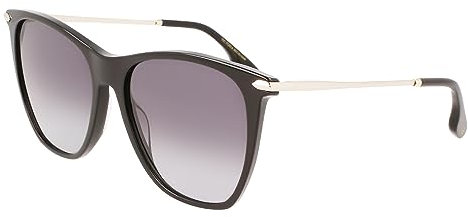 Victoria Beckham Unisex VB636S Sunglasses, 001 Black, 58