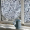 Neukids Blume fensterfolie buntglas Pflanze Muster sichtschutzfolie Vintage Farne fensterfolie Motiv Schlafzimmer Wohnzimmer Küche Bad Doppelseitig dekorfolie Fenster 43x200cm