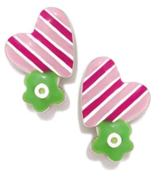 Agatha Ruiz de la Prada Ohrringe 925m Silber Liebes Liebesmädchen 10mm. Emailfarben