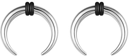 ZS 2 Stück Pincher Tapers Septumringe, 2G 4G 6G 8G 10G 14G 16G Buffalo Horseshoe Stretcher Expander Piercing Zum Dehnen Von Durchbohrten Nasen Ohr Messgeräten (14g, 10mm)