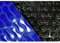 SAXONICA Solarfolie Geo Bubble I Rund Pool Ø 350 cm I 400 µ I blau/schwarz 3,5 m