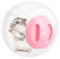 Gymnastikball Hamster, Hamsterball Groß 14,5cm, Hamsterrad Übungsball Kunststoff, Hamster Run Ball, Hamsterkugel für Rennmaus, Zwerghamster, Meerschweinchen, Pet Jogging Spielen (Rosa)