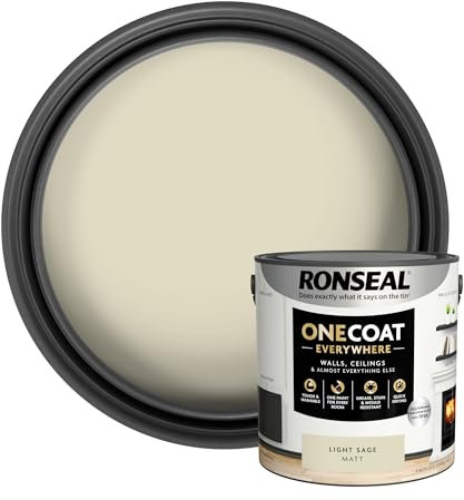 Ronseal One Coat Everywhere Farbe, helles Salbei, matt, 2,5 l