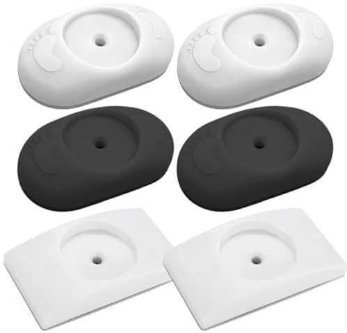 Safety Baby Gate Wall Protector, 6 Pcs Stair Gate Extension Wall Saver, No Screw Need, for Baby, Pet, Stair, Door, Wall Surface Safety, Pressure Mounted on Stair Gate