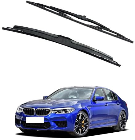 ikleu 2pcs Scheibenwischer vorne, Für BMW M5 E32E34 E38 1988-1997 nach vorne Scheibenwischer Verschleißfest Vorne Wischblattersatz Zubehör