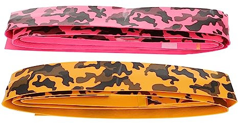 WOONEKY 2 Stück Schläger-Griffbänder vielseitige Griffbänder für Outdoor-Aktivitäten hochelastisches rutschfestes Rutenband Schlägergriffband Angelruten-Zubehör