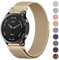 ZGCE 22mm Armband für Garmin Fenix 7 / Fenix 7 Pro/Fenix 6 / Fenix 6 Pro/Fenix 5 / Fenix 8 47mm Armbänder, Metall Schnellverschluss Uhrenarmband, Edelstahl Magnet Ersatzarmband, Vintage Gold