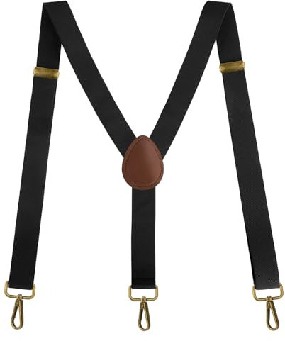 Yicelerate Hosenträger Herren,Hosenträger Herren Extra Stark,Hosenträger Damen,Schwarz,Hosenträger Für Herren,Hosenträger Herren Breit,Hosenträger Herren Schmal,Herren Hosenträger (eisenhaltig-120cm)