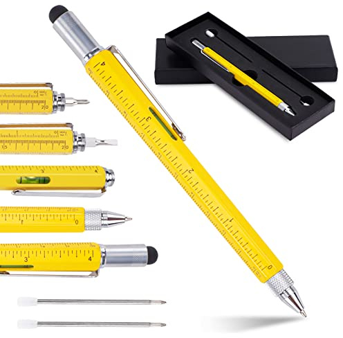 Gifts for Men, 6 in 1 Multitool Pen Dads Gifts from Daughter Son Wife, Cool Gadgets for Dad, Who Wants Nothing, Birthday Gifts, Christmas Stocking Stuffers for Dad, Husband, Grandpa