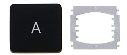 Keycap 2Pcs/Set Durability PVC Keycap For 15in 15'' Laptop Keycaps Replacement Key Black