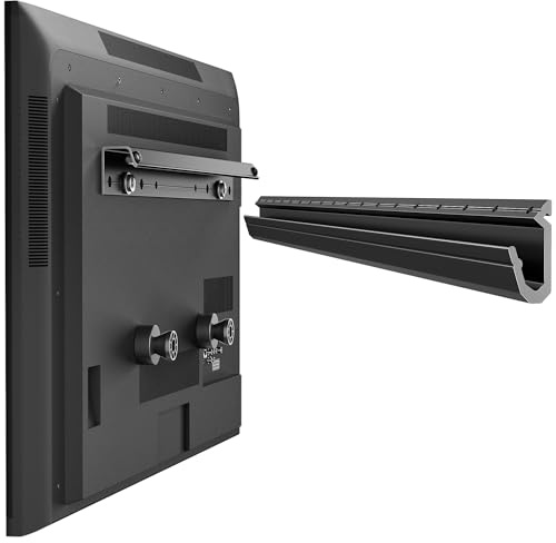 Studless Plasterboard TV Wall Bracket for 12–55 inch TVs, No Drill TV Wall Mount for Flat & Curved TVs, Max VESA 400x400mm up to 45kg, Ultra Slim, Tilts 5°, Easy to Install for Rental Apartments