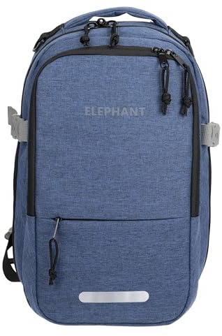 Elephant Fly Small Rucksack Handgepäck 20L, Blau-Schwarz S 13124 +g | Flugzeug 20 L Bus Reisetasche Klein Tasche Travel 40x25x20cm Anti-Theft