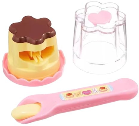 Porgeel Jouet de Pudding avec cuillère Simulation Mignonne Jeu rétractable Alimentation Automatique Jouets Amusants pour Fil
