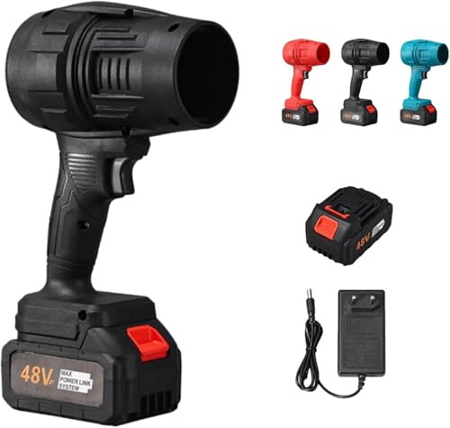 Soffiatore ad Aria Senza Fili, Elettrico Portatile con Ventola Turbo per Asciugare Auto, Mini Manuale per Elettronica, Tastiera, Obiettivo Fotocamera e Pulizia Casa