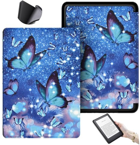 Yzlvigrous Étui pour Kindle Paperwhite 10e Génération Version 2018 6 Pouces (Modèle N° PQ94WIF) Housse en PU avec Dos en TPU Souple Fonction Veille/Réveil Automatique