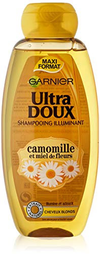 Garnier – Ultra weiches Haarpflegemittel / Shampoo mit Kamillenextrakt und Blumenhonig für blondes Haar – 400 ml – 1 Stück