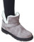 Baymate Donna Stivali da Neve Scarpe Invernali Stivaletti Caloroso Artificiale Foderato Pelliccia Stivali Scarpe Morbide (Grigio, Asia 36 (23cm)