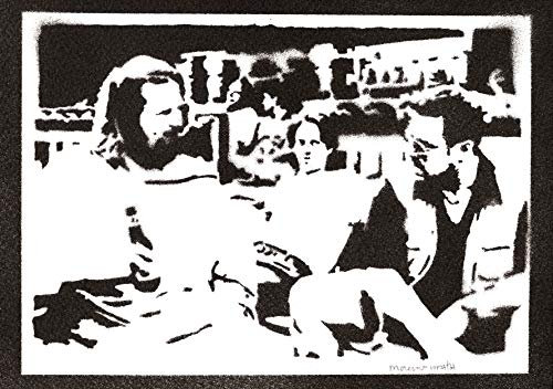 moreno-mata Echtes Handgemachtes Graffiti The Big Lebows... Filme Aesthetic Poster & Kunstdrucke Bilder Plakat Handmade Deko Wandbilder Wohnzimmer Wanddeko Geschenke für Männer und Frauen