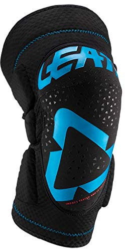 Leatt 3DF 5.0 Motocross Knieprotektoren Schwarz/Blau L/XL