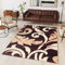 TAPISO Dream Teppich Wohnzimmer Kurzflor Modern Schwarz Creme Rot Meliert Floral Blumen Schlafzimmer Esszimmer ÖKOTEX 300 x 400 cm