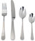 Mikasa Satin Symmetry Cutlery Set, Stainless Steel, Knives, Forks, Spoons, Teaspooons, Dishwasher Safe, 16pc Set for 4