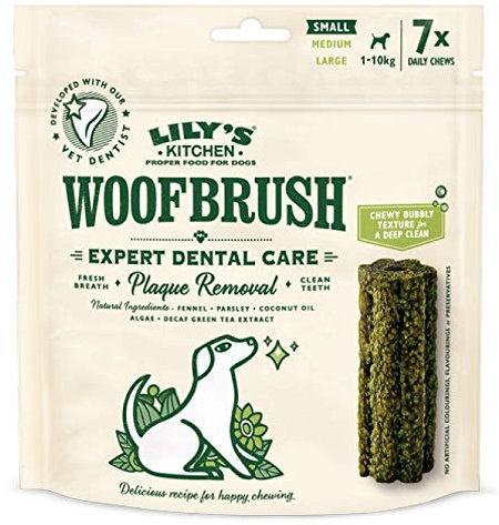 Lily's Kitchen - DOG TREATS - WOOFBRUSH - DENTAL CHEW - Small - 7pk x5
