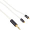 Delock Audio Kabel 3,5 mm 3 Pin Klinkenstecker zu 2 x MMCX Stecker 1,20 m