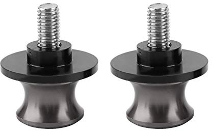 Tbest Motorrad CNC Montageständer Racingadapter Bobbins Ständeraufnahme, 2 Stück M8 Schwingenschutz 8mm Motorrad Heckständer Schwinge Spule Schieber Ständer Schwinge Spulen(Titanfarbe)