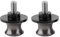 Tbest Motorrad CNC Montageständer Racingadapter Bobbins Ständeraufnahme, 2 Stück M8 Schwingenschutz 8mm Motorrad Heckständer Schwinge Spule Schieber Ständer Schwinge Spulen(Titanfarbe)