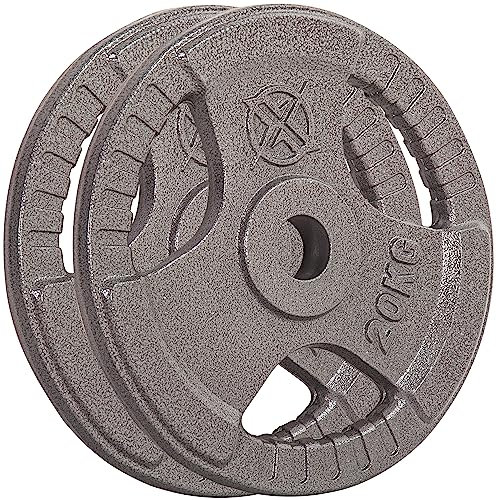 RIP X Pair of Tri Grip 2 Olympic Weight Plates in Cast Iron - 20kg
