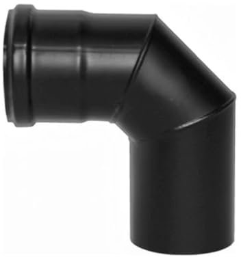 Curva a 90° smaltata per stufe a pellet 80mm