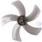 MSemis Reemplazo Paletas de Ventilador 16 Inches Aspas de Ventilador 5 Hojas de Plástico Transparentes Accesorios de Ventiladores Ventilador de Pie Negro One Size