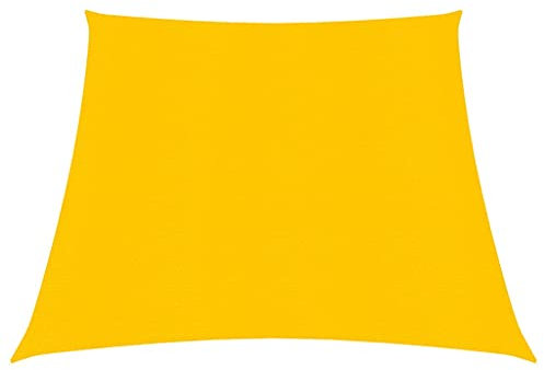 vidaXL Sonnensegel Sonnenschutz Windschutz Sonnendach UV Schutz Sonnenschutzsegel Schattenspender Garten Terrasse Balkon 160g/m² Gelb 3/4x3m HDPE