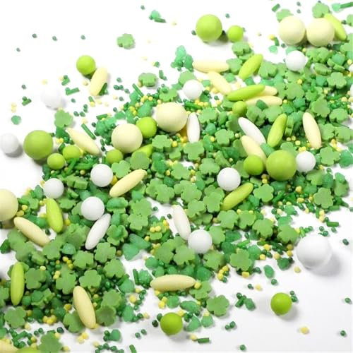 Streuselheld Glücksmix 40g Streusel zum Dekorieren und Verzieren von Gebäck aller Art wie Torten Kuchen Keksen Zuckerstreusel