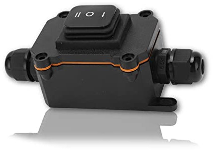 Akozon 12V 16A SPDT 6 Pins 3 Position ON/Off/ON Kippschalter Wippschalter AC IP68 Wasserdicht Universal für Auto Boot Schiff RV