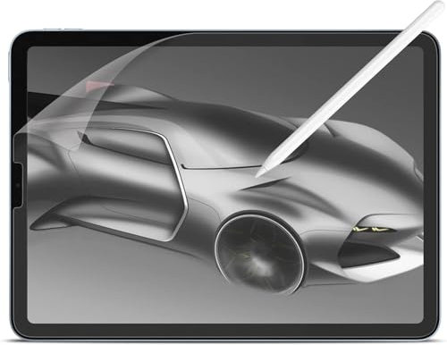 manlian papier Matte Schutzfolie für iPad Pro 12,9 Zoll Modell 2022/2021/2020/2018, [2 Stück] Anti-Glare,Anti-Fingerprint,Unterstützt Pencil, Zeichnen und Notizen machen.