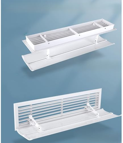 Fadiadem Air Conditioner Flow Deflector Central AC Vent Cover, Adjustable Outlet Air Wing Air Diverter Cover, Anti-Direct Blowing Baffle Windshield, for Vents/RV/Home HVAC/AC/Ceiling Registers