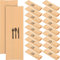 Cabilock 100pcs Kraft Paper Cutlery Holder Disposable Silverware Bags Chopsticks Bags Paper Silverware Holder Utensil Holder Pockets Sleeve for Parties Silverware Sleeves