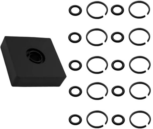 BLOLACDZ (10 Sätze) 1,27 cm Schlaghaltering Clip Reibring mit O-Ring für Mmiwauukiiii elektrische/pneumatische Schlagschrauber, Halterungsring Amboss Installationswerkzeug im Lieferumfang enthalten