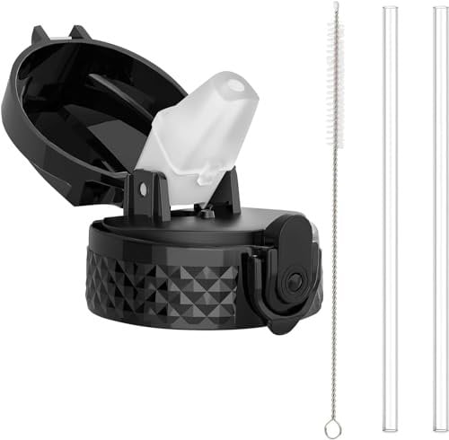 GOPPUS Straw Lid Set for 420ml/14oz, 550ml/18oz, 1000ml/32oz, 1200ml/40oz Water Bottle
