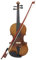 summina Violine in Größe 4/4, matt, aus Holz, für Gesicht, Griff aus Ebenholz, 4 Saiten, Instrument mit Schleife, harter Hülle, sauberes Tuch