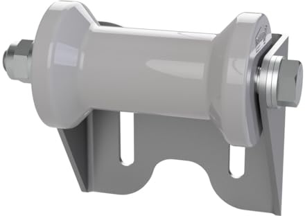 SUPROD Polyurethan Kielrolle mit Halter U Sliprolle Bootstrailer Sliphilfe Spulenform verzinkt 125 mm