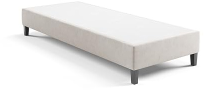 Best For Home Hotelbett Boxspringbett Bettgestell Boxspringgestell 80x200 cm Creme Boxspring Rahmen ohne Matratze