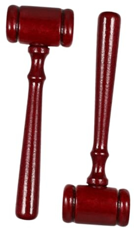ifundom 2stücke Holz Richterhammer Als Auktionshammer Gerichtshammer Richter-auktionshammer Holzhammer Für Cosplay Leicht Und Verschleißfest Einfach Zu Bedienen Verstauen