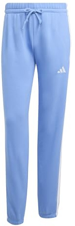 adidas Damen Essentials 3-Stripes French Terry Cuffed Pants, Blue Fusion/White, M