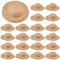 SUNNYCLU 40 pieza Mini Sombrero Tejido Sombreros de Paja En Miniatura A Granel Vara de Oro Oscuro Tejido Casa de Muñecas Sombrero de Vaquero Decoración Muñeca Gorras Pequeñas para Manualidades Adorno