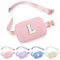 Parima Sac banane pour femme et fille - Sac banane en velours côtelé - Petit sac banane - Cadeau personnalisé - Cadeau d'anniversaire pour filles et femmes - Sac banane avec lettres, Rose, L